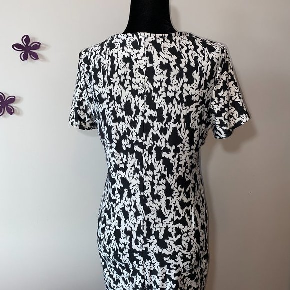 Jillian Tracy Jolibel Black & White Floral Dress M - Picture 4 of 4
